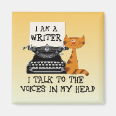 僕は頭の中の声に話しかける作家だ マグネット (正面)