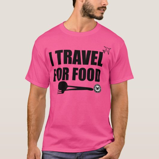 僕は食物を求めて旅行する Tシャツ (正面)