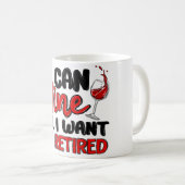 僕は飲み放題だ退職した コーヒーマグカップ (正面右)