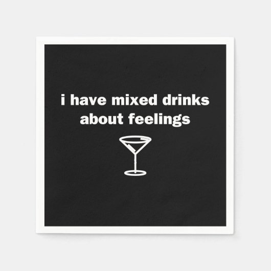 僕は飲み方が感覚だ スタンダードカクテルナプキン (正面)