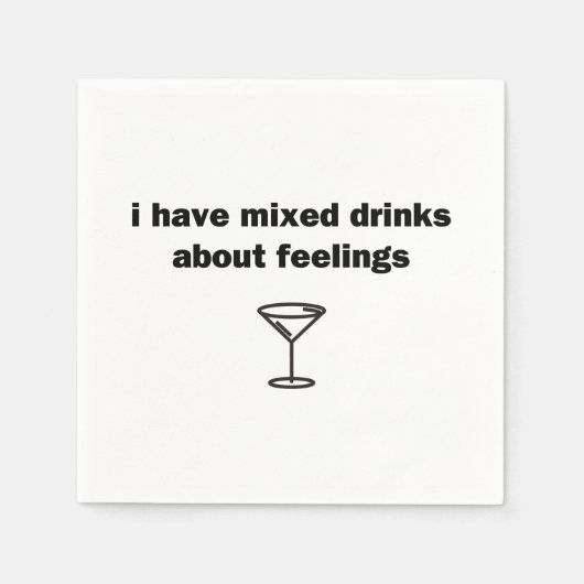 僕は飲み方が感覚だ スタンダードカクテルナプキン (正面)