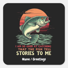 僕は魚を取るのが上手だ スクエアシール