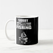僕は魚釣り考え漁師のおもしろい身だ コーヒーマグカップ (左)