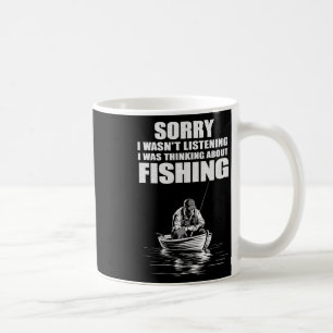 僕は魚釣り考え漁師のおもしろい身だ コーヒーマグカップ