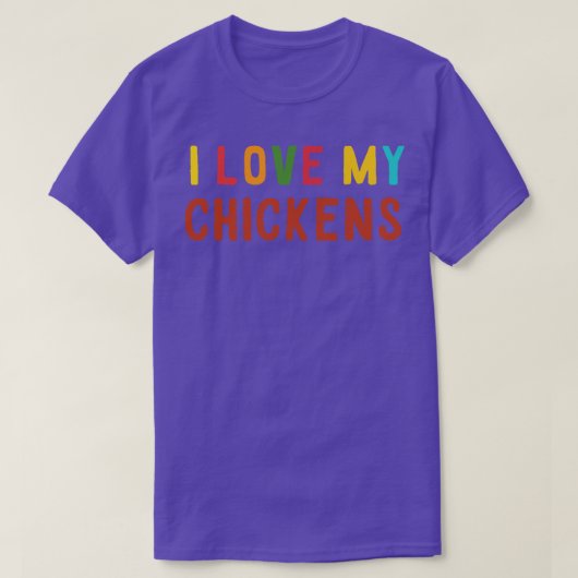 僕は鶏が好きだ Tシャツ (デザイン正面)
