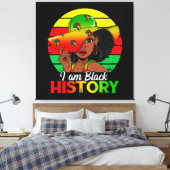 僕は黒人の歴史アフリカ系アメリカ人 キャンバスプリント (インサイチュ (寝室))