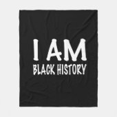 僕は黒人歴史だ フリースブランケット (正面)