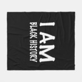 僕は黒人歴史だ フリースブランケット (正面(横))