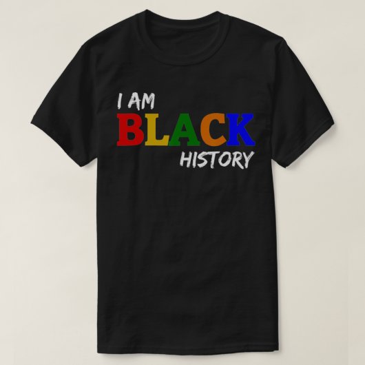 僕は黒人歴史だ Tシャツ (デザイン正面)