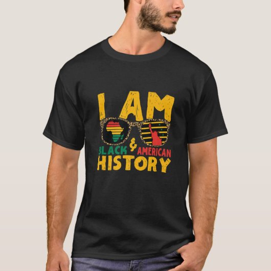僕は黒人歴史だ Tシャツ (正面)