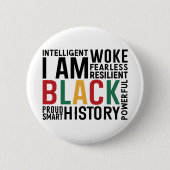 僕は黒人歴史月間だ 缶バッジ (正面)