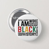 僕は黒人歴史月間だ 缶バッジ (正面&裏面)