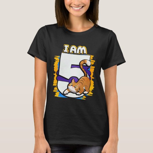 僕は5匹の猫 Tシャツ (正面)