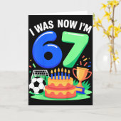 僕は6歳今は7歳 サッカー67 _3 カード (黄色い花)