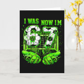 僕は6歳、今は7歳 サッカーおもしろい7歳の誕生日 カード (黄色い花)