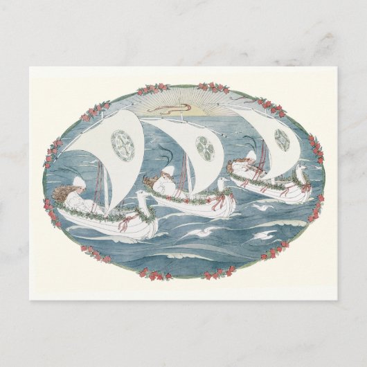 僕はH・ウィルベーク・ル・マイアの船を三隻見た ポストカード (正面)