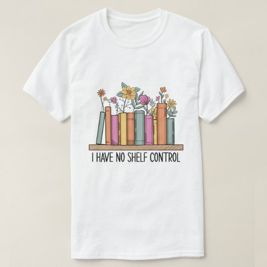 僕はTシャツの本棚が無い Tシャツ (デザイン正面)