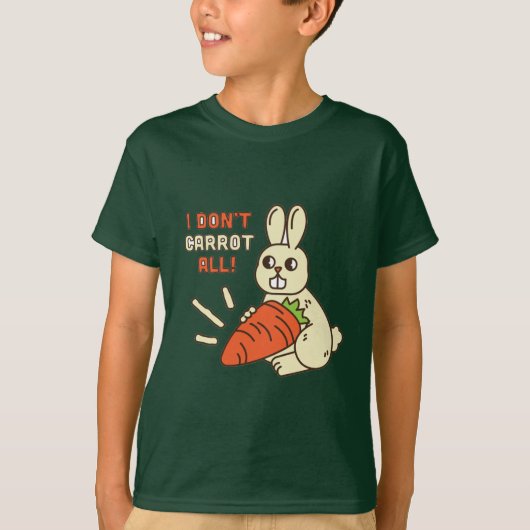 僕はTシャツを全くニンジンはしないんだ Tシャツ (正面)