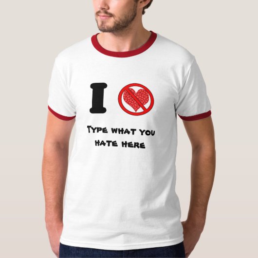 僕はT空白のシャツが嫌いだ Tシャツ (正面)