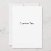 僕もしはあなたはに腹が立つ 招待状 (裏面)