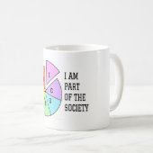 僕も同会に所属している コーヒーマグカップ (正面右)