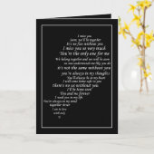 僕も恋しく思ハートの半分で文字 カード (黄色い花)