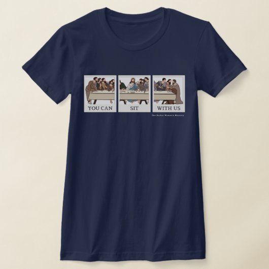 僕らと一緒に座っていいよ Tシャツ (レイダウン)