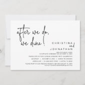 僕らは食った後は駆け落ち結婚ディナーを食う 招待状 (正面)