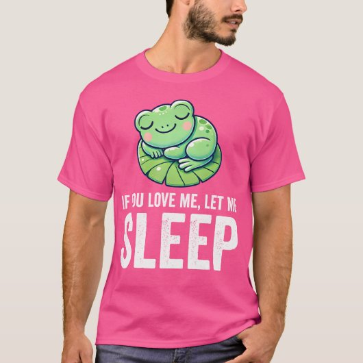 僕をもし可愛がって蛙を眠らせおもしろいろ Tシャツ (正面)