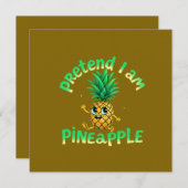 僕をパイナップルだと思って - 面白くてかわいいトロピカル 招待状 (正面/裏面)