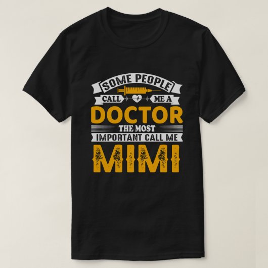 僕をミミ医者と呼ぶ者がある Tシャツ (デザイン正面)