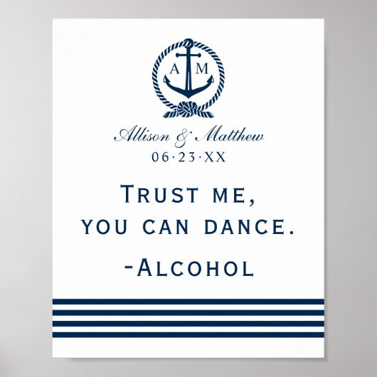 僕を信じて海軍の看板を航海の結婚踊れ ポスター (正面)