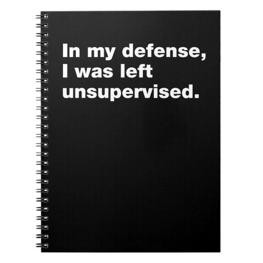 僕を弁護して監督を受け離れなかった ノートブック (正面)