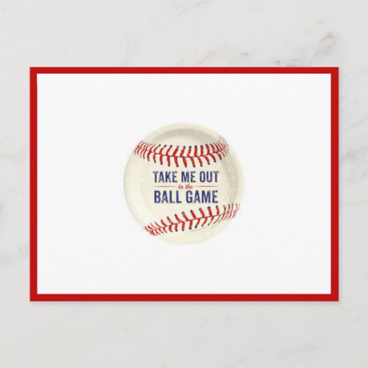 僕を球場のはがきに連れて行ってくれ ポストカード (正面)