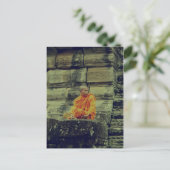 僧がクロス処理した ポストカード (スタンド正面)