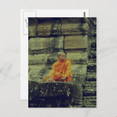 僧がクロス処理した ポストカード (正面/裏面)