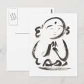 僧はがき白地蔵 ポストカード (正面/裏面)