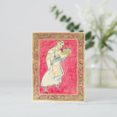 僧ルオドプレエは彼の本を発表した ポストカード (スタンド正面)