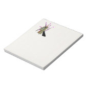 僧侶女性のメモ帳 ノートパッド (回転)