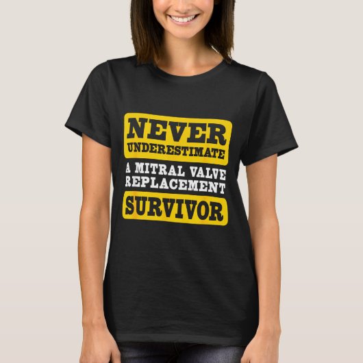 僧帽弁置換術を乗り越えたサバイバー Tシャツ (正面)