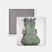 儀式の「胡」花瓶、張ダイナスト マグネット (正面/裏面)