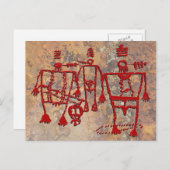 儀式ダンサーのペトログリフ ポストカード (正面/裏面)