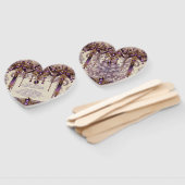 儀式用扇子 | 藤の仮面舞踏会ウェディングプログラム ハンドファン (組立なし)