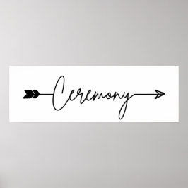 儀式用案内標識の右 ポスター