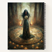 儀式的な円 – ダークウィッチカスタム魔法のジャーナル ノートブック (裏面)