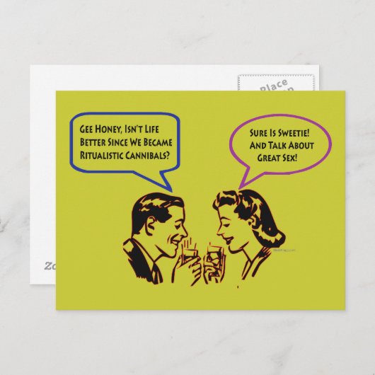 儀式的な食人用はがき ポストカード (正面/裏面)