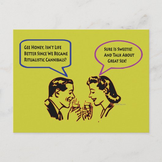 儀式的な食人用はがき ポストカード (正面)