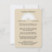 儀式、占い及び治療カード-ドングリ カード (裏面)