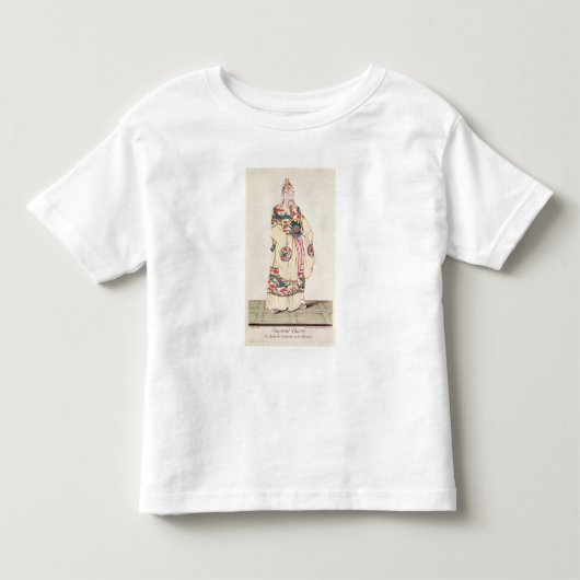 儀礼服中国のを着た天皇 トドラーTシャツ (正面)