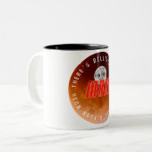 億万長者がいれば、エロン・マスクがいる。 ツートーンマグカップ (正面左)